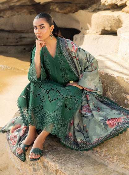 Zainab Chottani Embroidered Chikankari Lawn 3Pc Suit D-01A Aysel