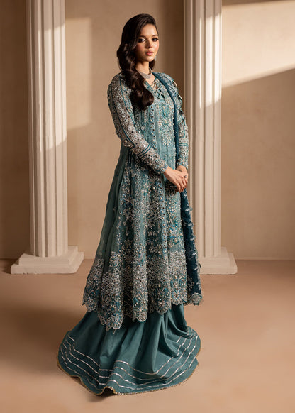 Lamhay by Maria Osama Khan Embroidered Organza 3Pc Suit - Sumbul