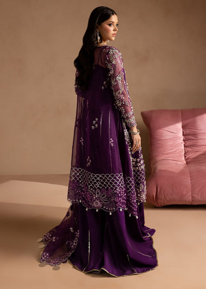 Lamhay by Maria Osama Khan Embroidered Organza 3Pc Suit - Sheesham