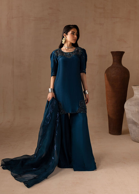 Maria Osama Khan | Noir Bliss Luxury Formals | Royal Sapphire