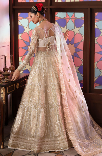 Zevk Afsanah Luxury Embroidered Net 3Pc Suit - Alif