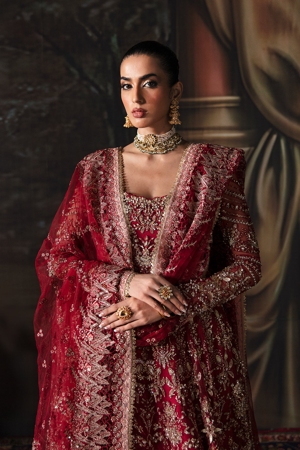 Afrozeh-The Brides Wedding Formal 3Pc Suit AFB-V1-07 Adelaide - Riwayat-e-khas