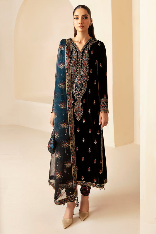 JAZMIN__Embroidered Velvet Formal VF-2028