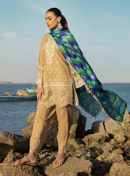 Zainab Chottani Embroidered Chikankari Lawn 3Pc Suit ZC-02B