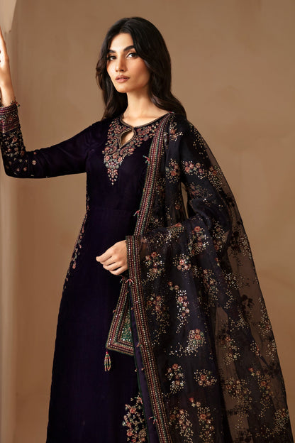 JAZMIN__Embroidered Velvet Formal VF-2027