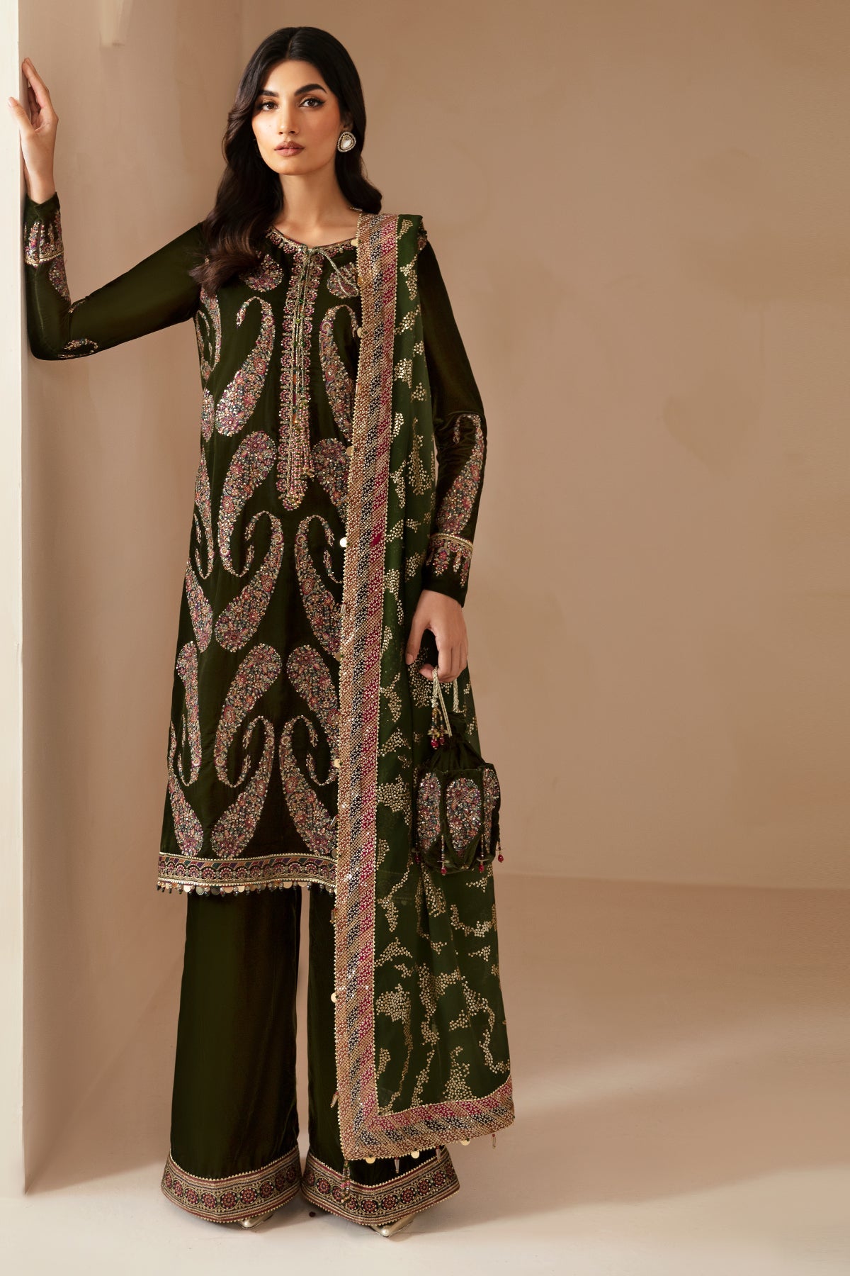 JAZMIN__Embroidered Velvet Formal VF-2023