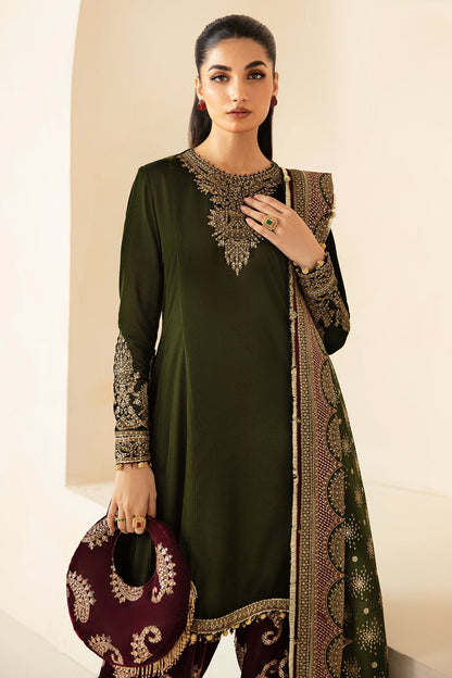 JAZMIN__Embroidered Velvet Formal VF-2029