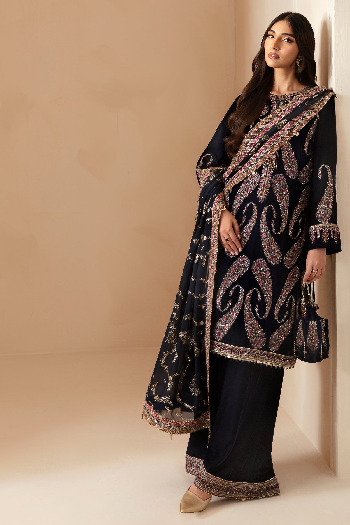 JAZMIN__Embroidered Velvet Formal VF-2024