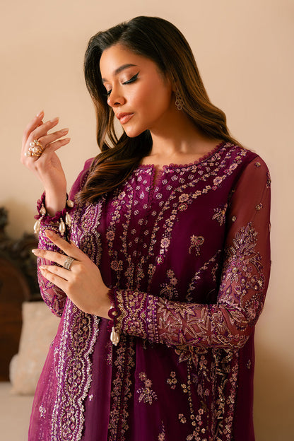 Solene by Ayzel Embroidered Organza 3Pc Suit D-02 HONORA