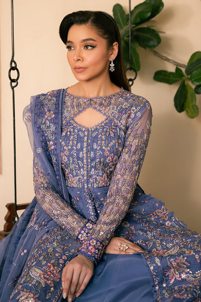 Solene by Ayzel Embroidered Organza 3Pc Suit D-03 GISELLE