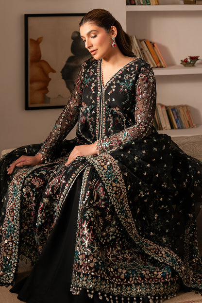 Solene by Ayzel Embroidered Organza 3Pc Suit D-06 FLEUR