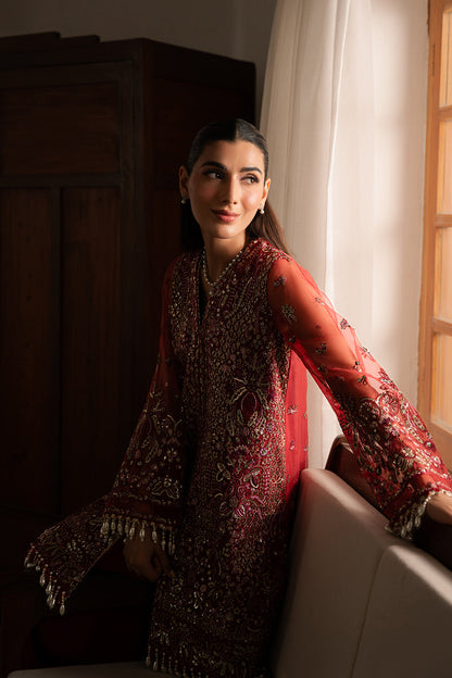 Solene by Ayzel Embroidered Organza 3Pc Suit D-09 ADVA