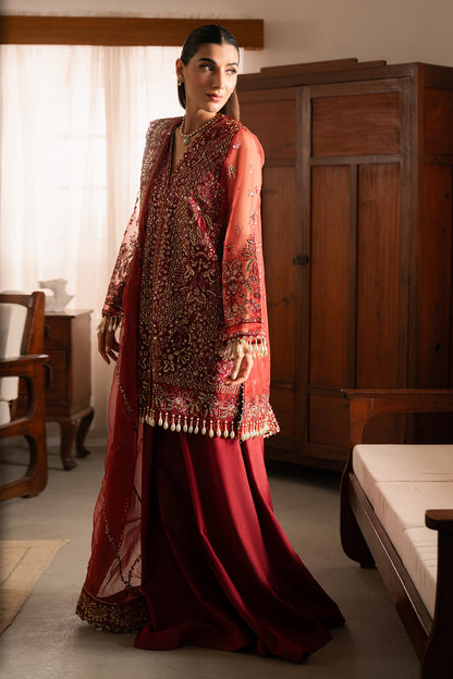 Solene by Ayzel Embroidered Organza 3Pc Suit D-09 ADVA