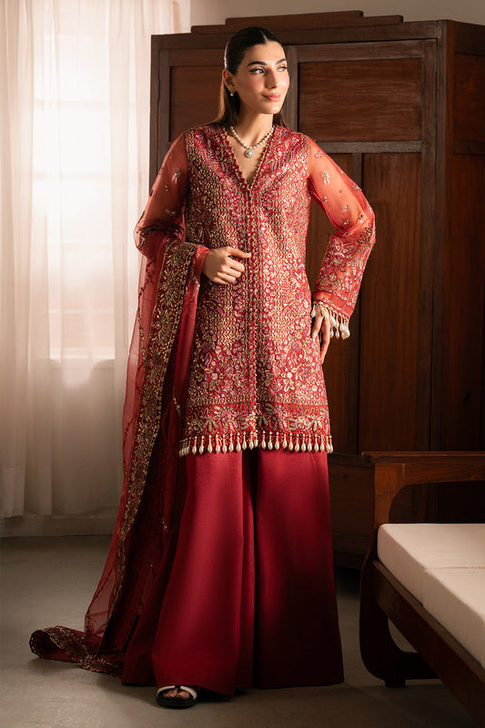 Solene by Ayzel Embroidered Organza 3Pc Suit D-09 ADVA