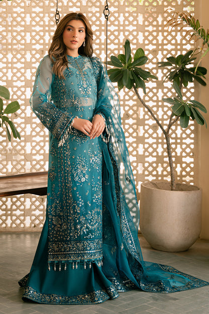 Solene by Ayzel Embroidered Organza 3Pc Suit D-10 LILA