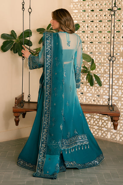 Solene by Ayzel Embroidered Organza 3Pc Suit D-10 LILA