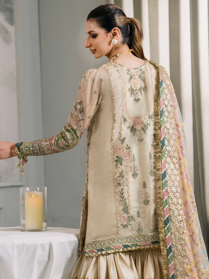 Baroque Chantelle Embroidered Luxury Zari Masuri 3Pc Suit EC-04