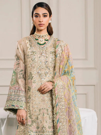 Baroque Chantelle Embroidered Luxury Zari Masuri 3Pc Suit EC-04