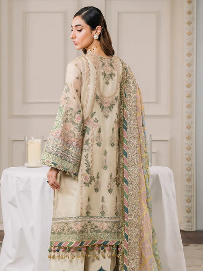 Baroque Chantelle Embroidered Luxury Zari Masuri 3Pc Suit EC-04