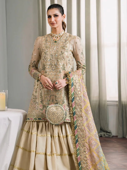 Baroque Chantelle Embroidered Luxury Zari Masuri 3Pc Suit EC-04