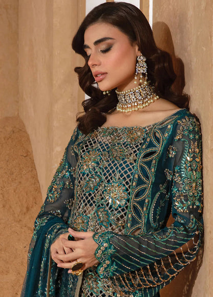 Rang Rasiya Chatoyer Embroidered Chiffon 3Pc Suit D-01 Zimil