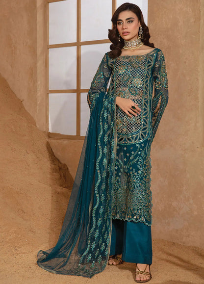 Rang Rasiya Chatoyer Embroidered Chiffon 3Pc Suit D-01 Zimil