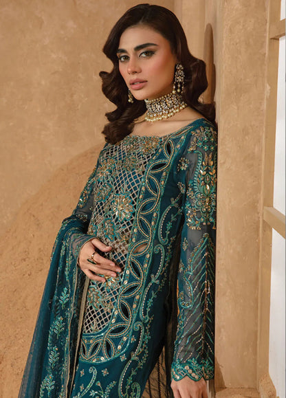 Rang Rasiya Chatoyer Embroidered Chiffon 3Pc Suit D-01 Zimil