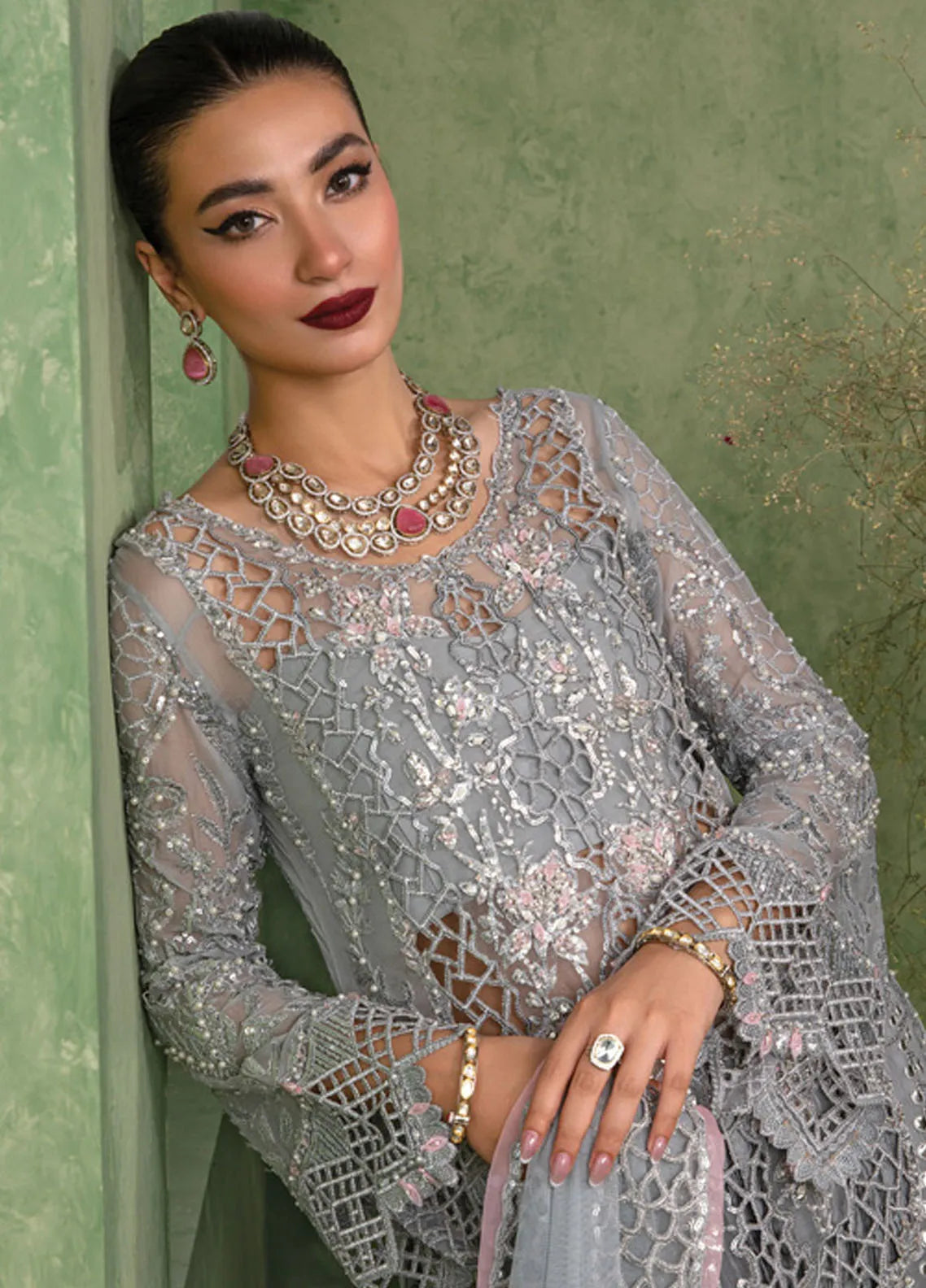 Rang Rasiya Chatoyer Embroidered Chiffon 3Pc Suit D-02 Deena