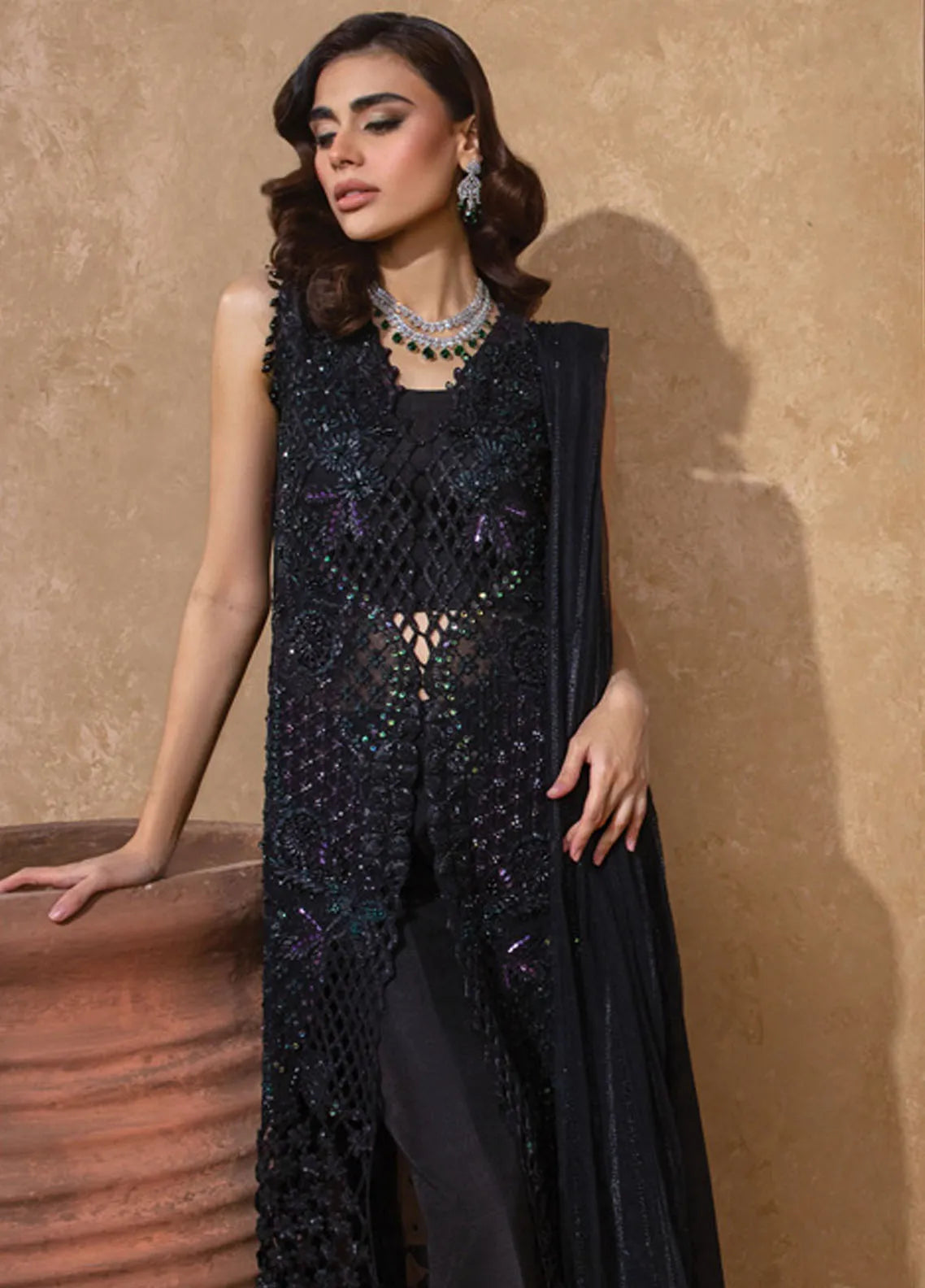 Rang Rasiya Chatoyer Embroidered Chiffon 3Pc Suit D-03 Mira