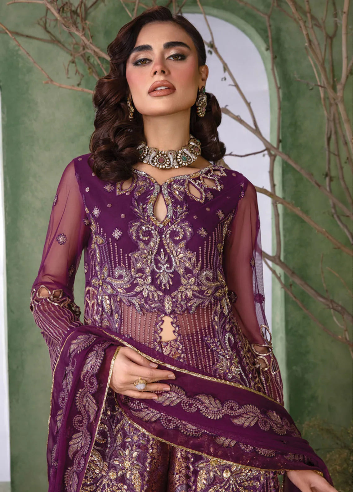 Rang Rasiya Chatoyer Embroidered Chiffon 3Pc Suit D-05 Nareman