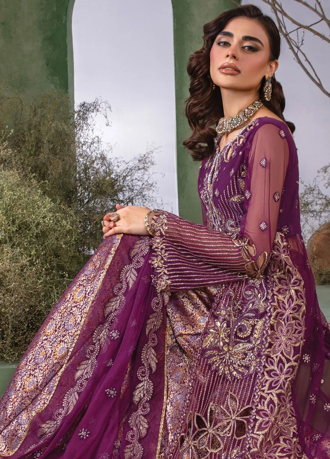 Rang Rasiya Chatoyer Embroidered Chiffon 3Pc Suit D-05 Nareman