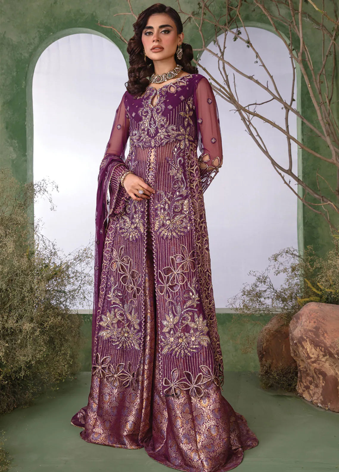 Rang Rasiya Chatoyer Embroidered Chiffon 3Pc Suit D-05 Nareman