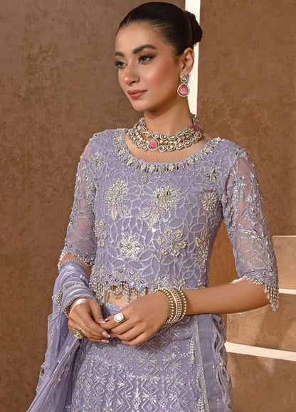 Rang Rasiya Chatoyer Embroidered Chiffon 3Pc Suit D-08 Jehan