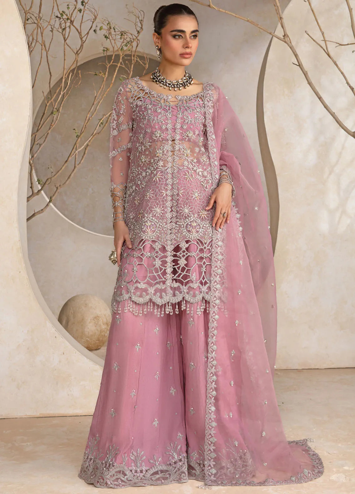 Rang Rasiya Chatoyer Embroidered Chiffon 3Pc Suit D-09 Natasha