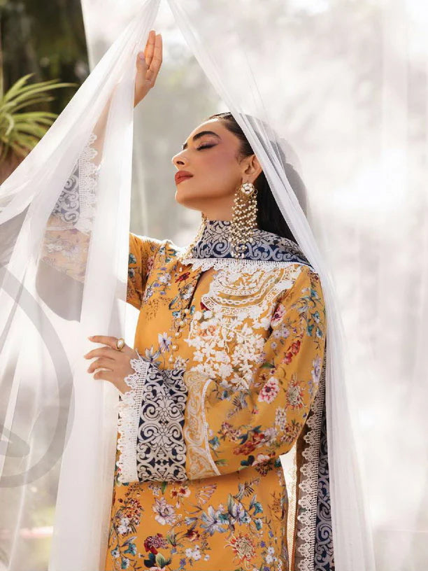 Tahra by Zainab Chottani Embroidered Lawn 3Pc Suit D-02A BEEHA