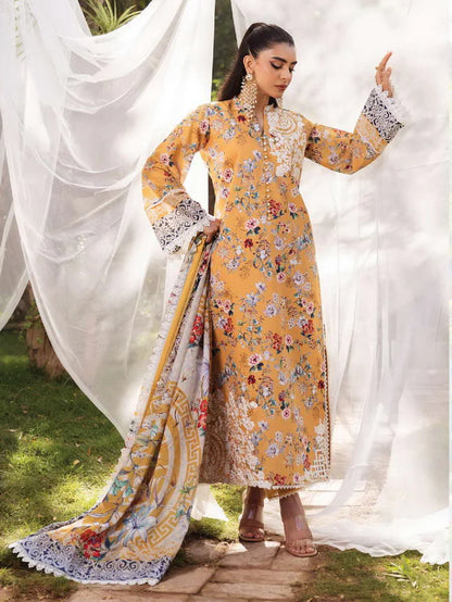 Tahra by Zainab Chottani Embroidered Lawn 3Pc Suit D-02A BEEHA