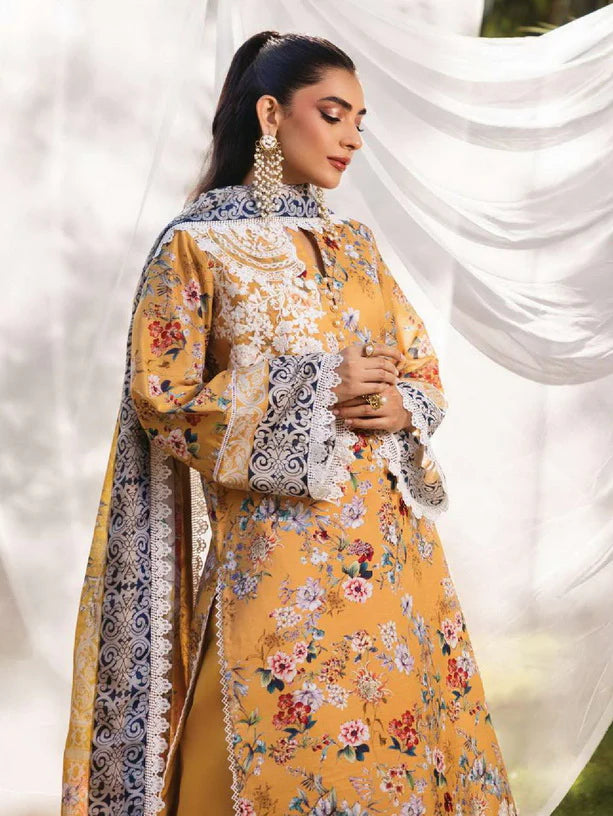 Tahra by Zainab Chottani Embroidered Lawn 3Pc Suit D-02A BEEHA