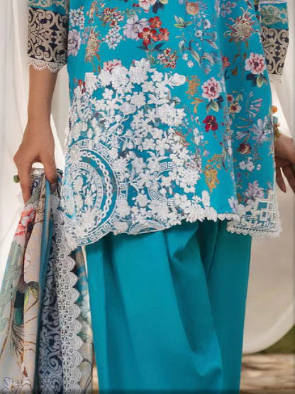 Tahra by Zainab Chottani Embroidered Lawn 3Pc Suit D-02B BEEHA