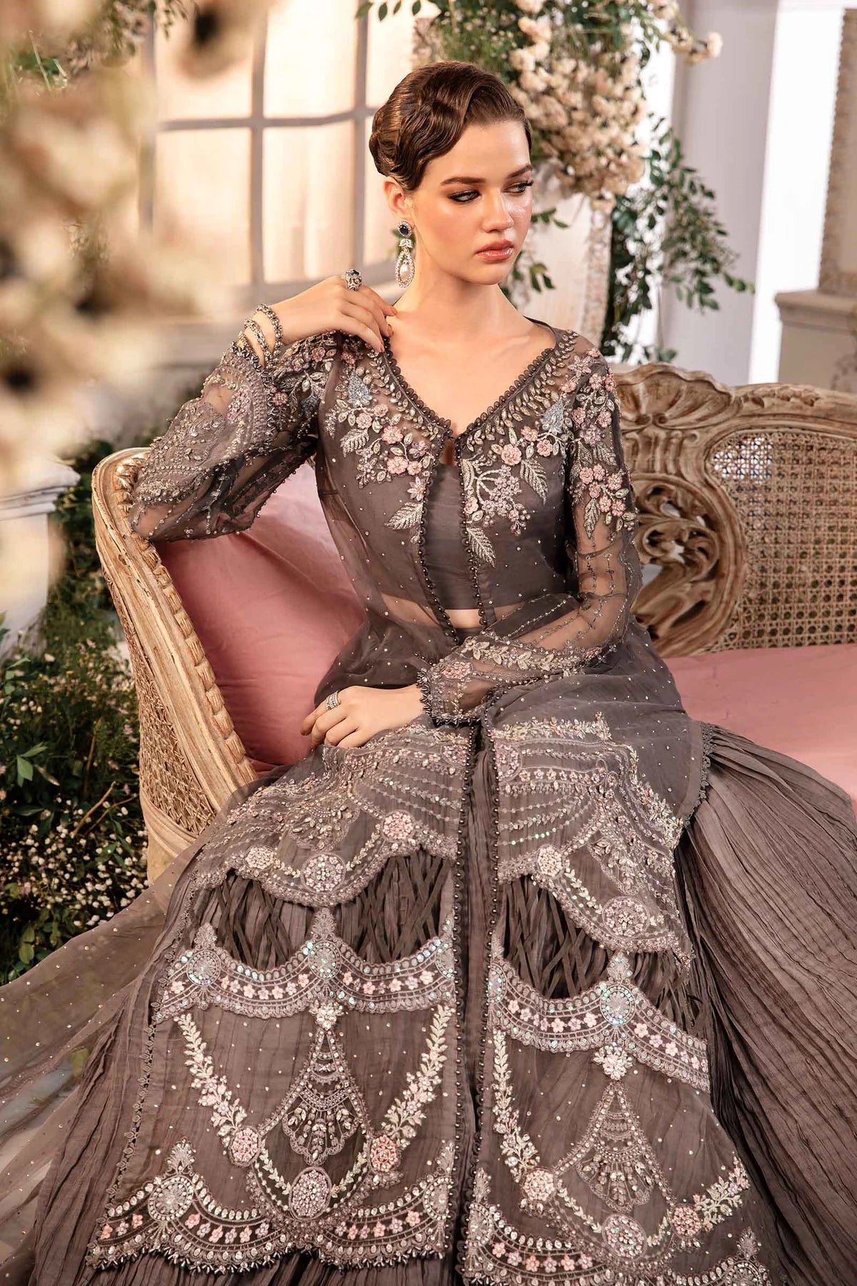 MARIA B__3 Piece Embroidered Organza Suit | BD-2902