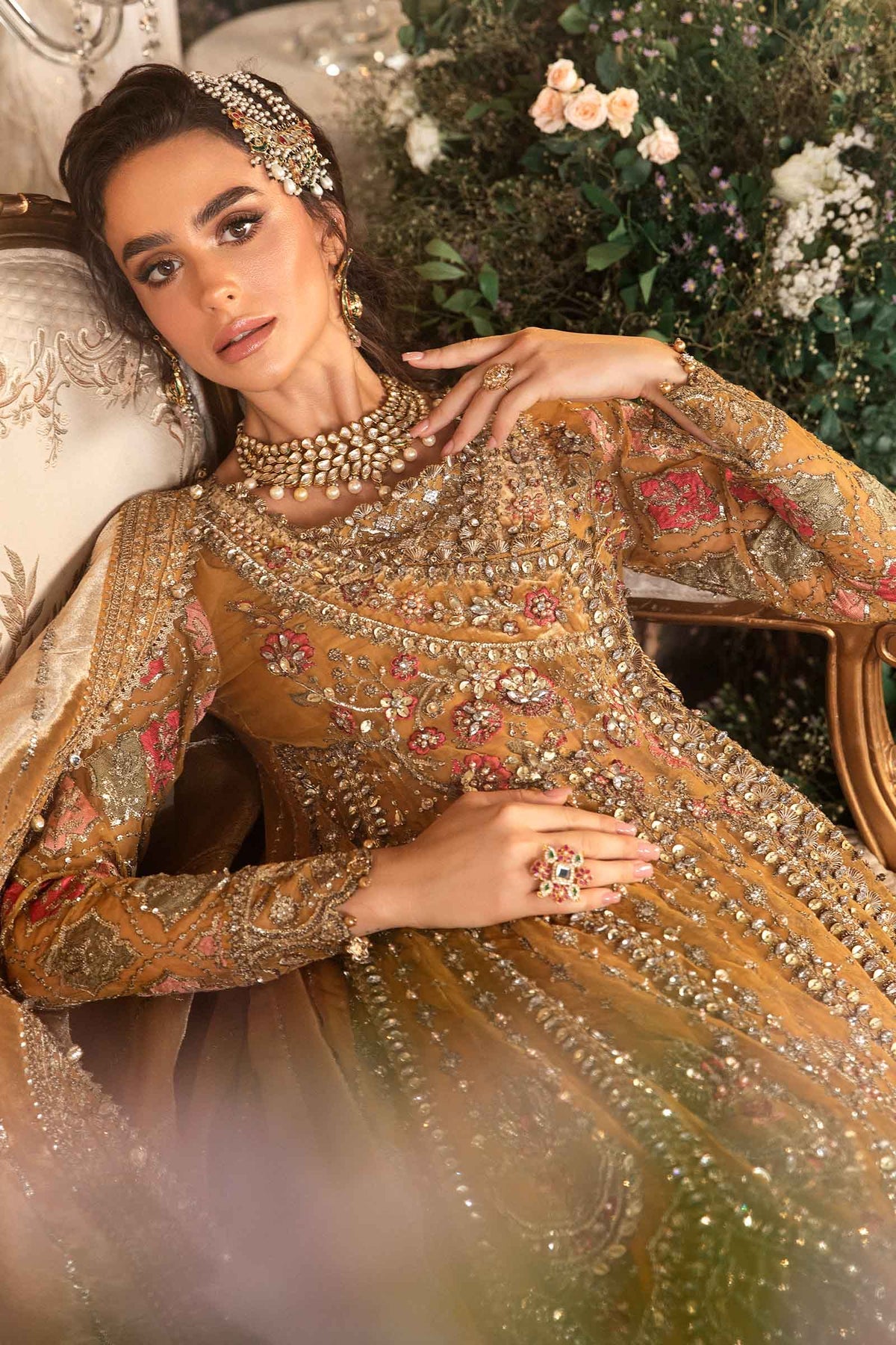 MARIA B__3 Piece Embroidered Organza Suit | BD-2907