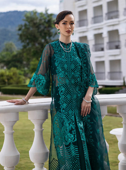 Zainab Chottani Embroidered Organza 3Pc Suit D-01 Zeina