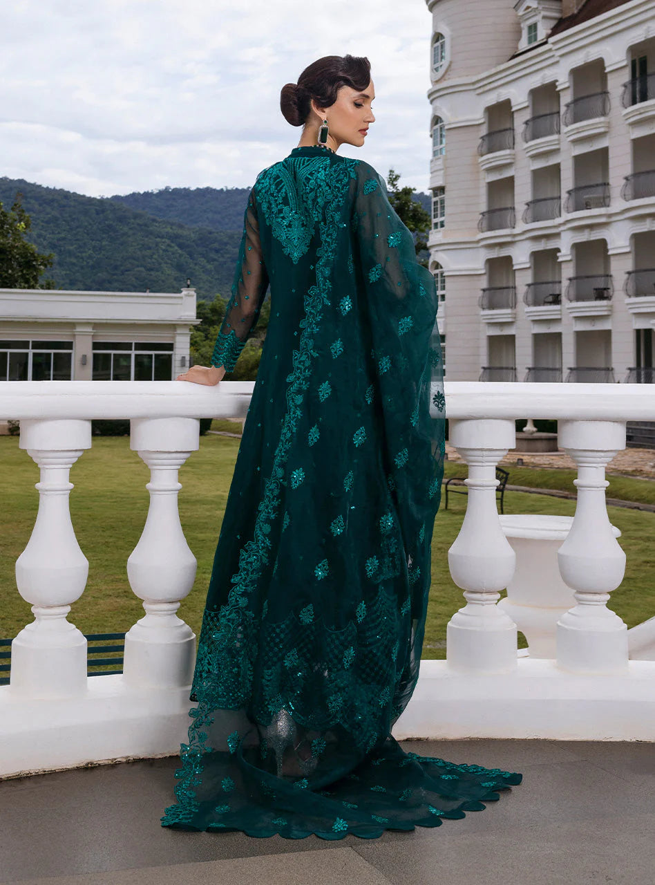 Zainab Chottani Embroidered Organza 3Pc Suit D-01 Zeina