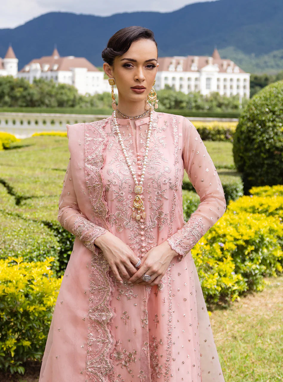 Zainab Chottani Embroidered Organza 3Pc Suit D-03 Roséa