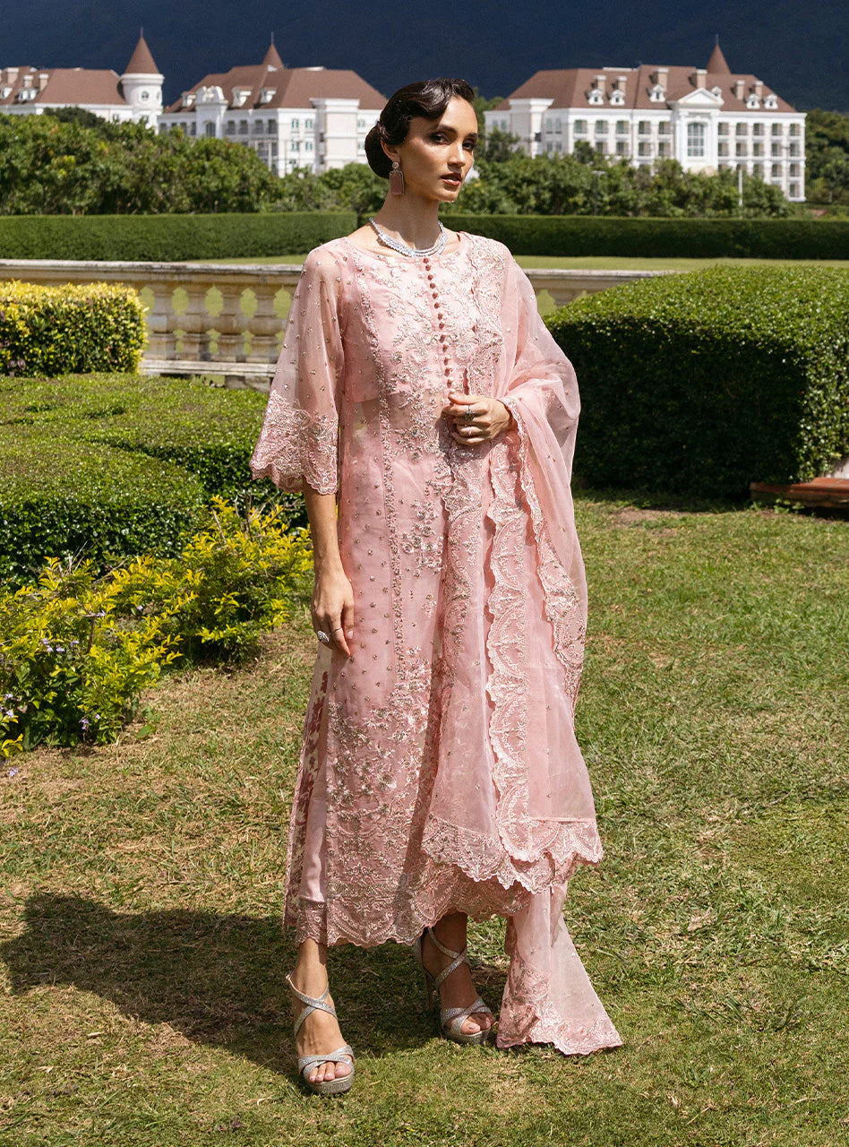 Zainab Chottani Embroidered Organza 3Pc Suit D-03 Roséa