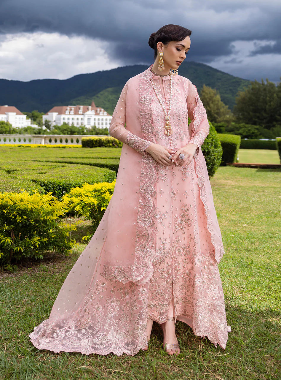 Zainab Chottani Embroidered Organza 3Pc Suit D-03 Roséa