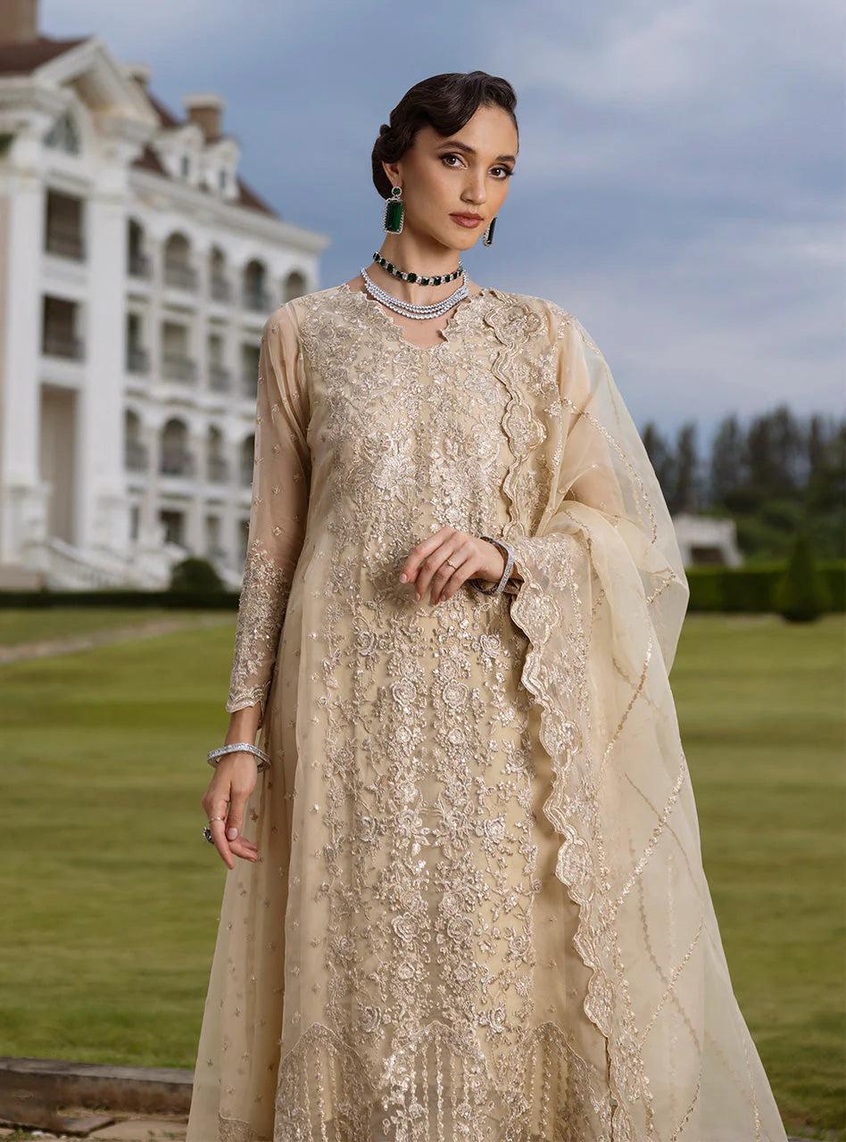 Zainab Chottani Embroidered Organza 3Pc Suit D-04 Ivana  3 s