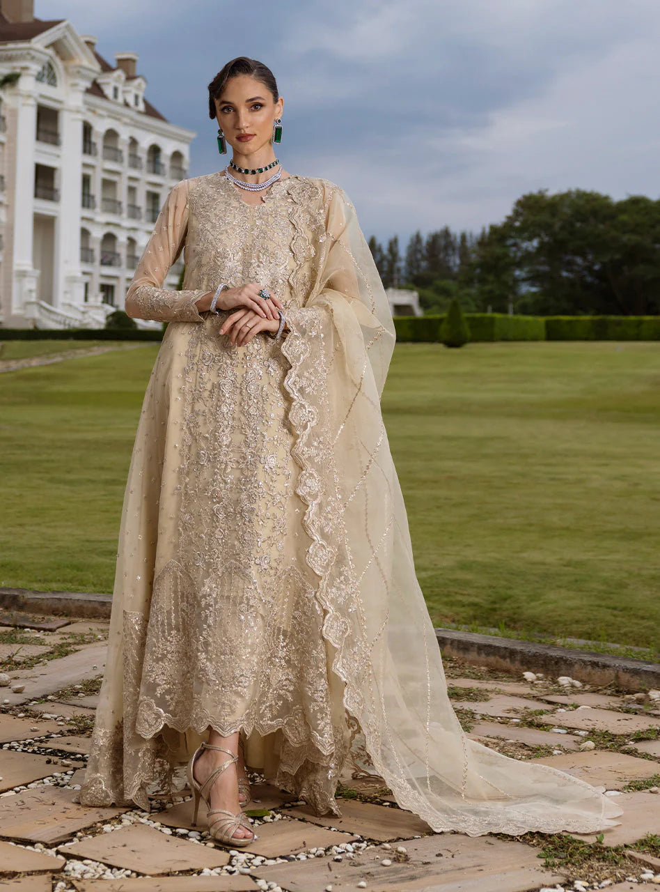 Zainab Chottani Embroidered Organza 3Pc Suit D-04 Ivana  3 s