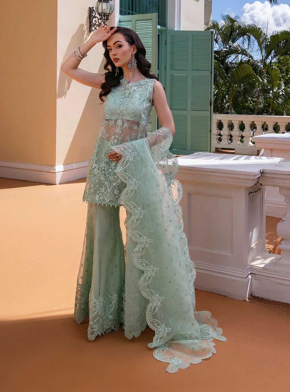 Zainab Chottani Embroidered Organza 3Pc Suit D-05 Sherine