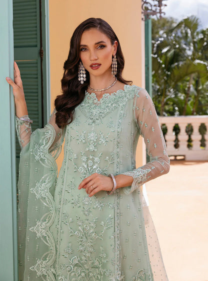 Zainab Chottani Embroidered Organza 3Pc Suit D-05 Sherine