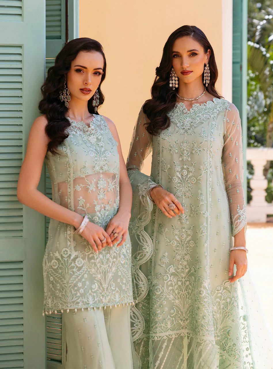 Zainab Chottani Embroidered Organza 3Pc Suit D-05 Sherine